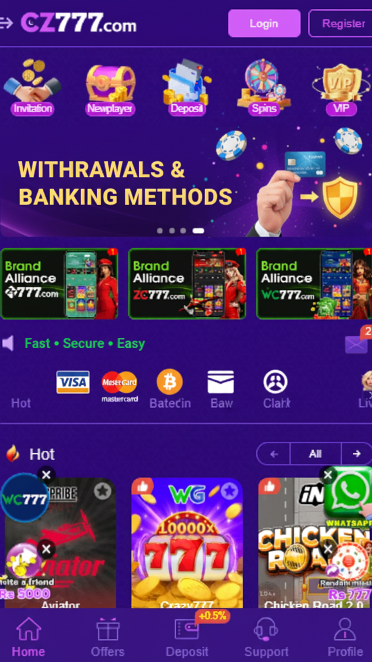 Withdrawals & Banking Methods